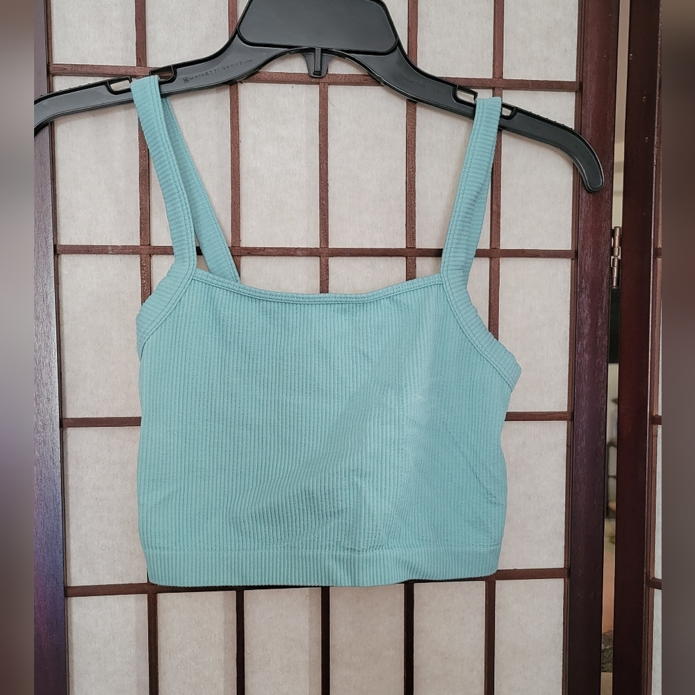 Soft Crop top in SeaGreen